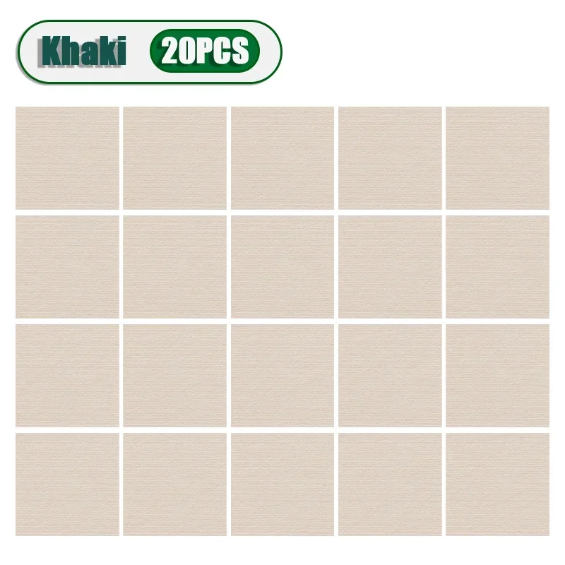 50 Stück selbstklebende Teppiche, quadratisch, 30 x 30 cm, abziehbarer Aufkleber, Fußmatten für Heimwerker, Heimtextilien, Fliesen, Flur, Innenbereich: Licht Grau