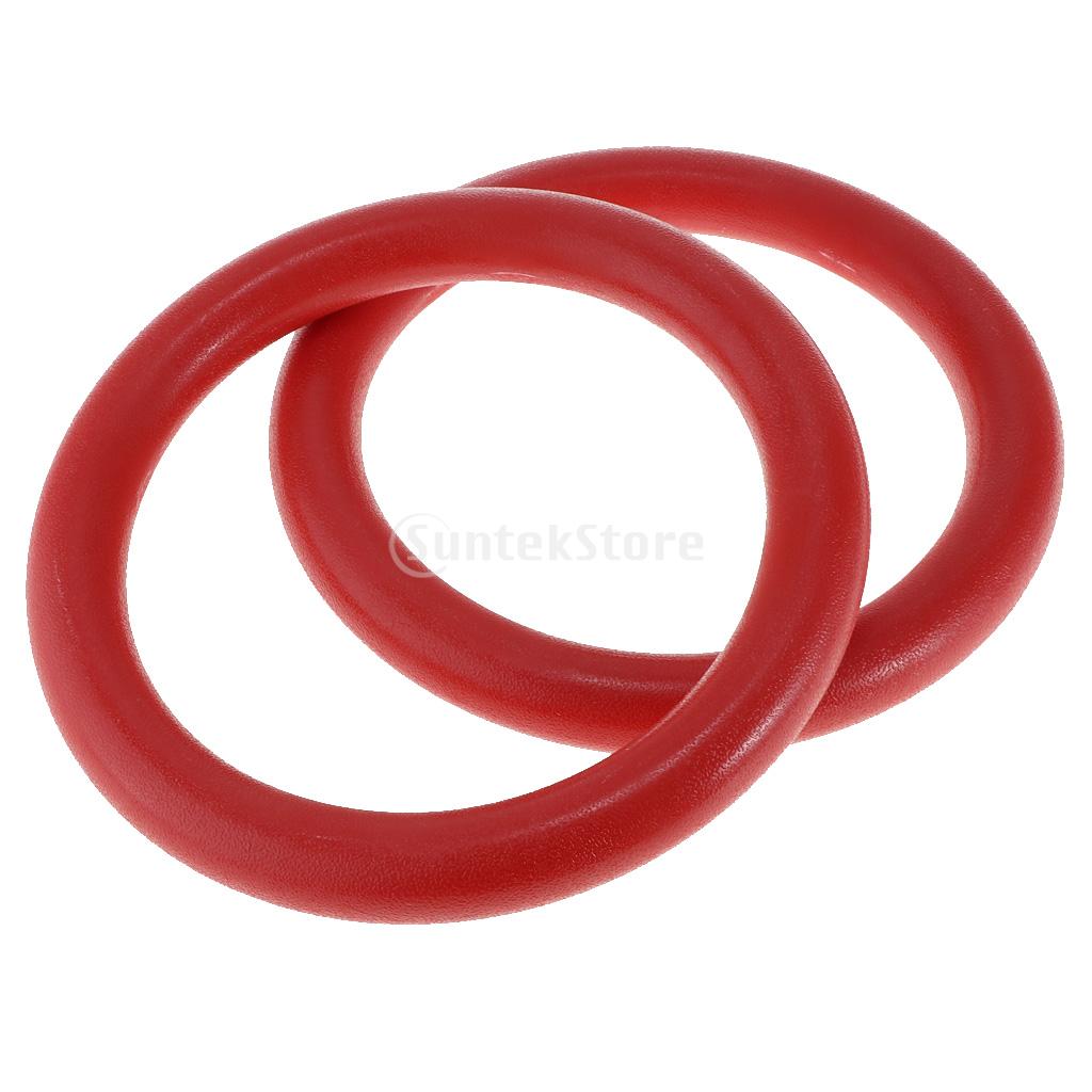 Heavy Duty ABS 23mm Fitness Gymnastic Rings Gym Exercise Cross Training Pull Ups Muscle Ups