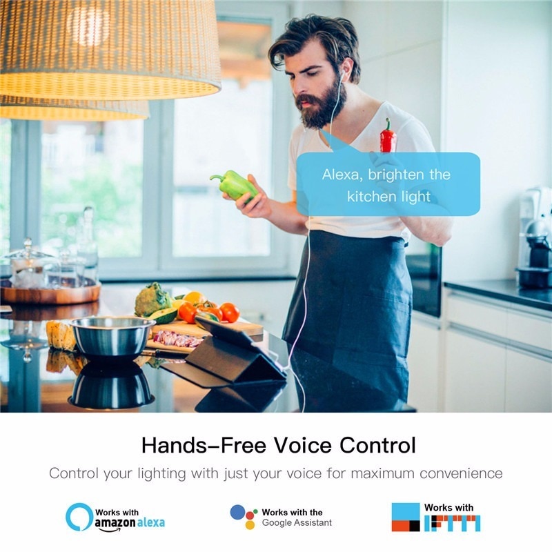Regulador de intensidad de luz LED inteligente con WiFi, Control por aplicación remota Tuya, interruptor de 1/2 vías, funciona con Alexa de Google, bricolaje