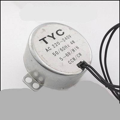 AC 220 V-240 V 4W 5-6/Min Dubbele Draden Synchrone Motor voor Micro Oven TYC