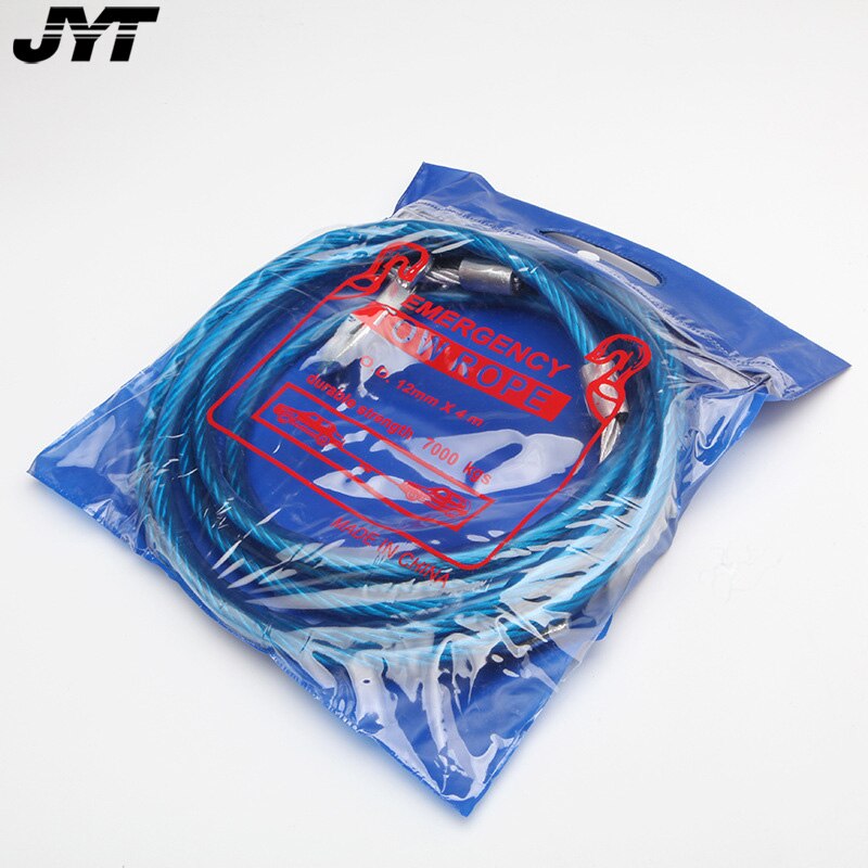 Heavy Duty Tow Ropes 4M 7 Tons Wire Cable High Strength Hook Steel Wire Trailer Car Emergency Towing Rope