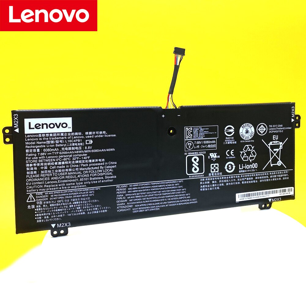 Batería Original para portátil Lenovo Yoga 720-13IKB-80X60050GE 730-13IKB-81C 81CT007YGE L16L4PB1 L16C4PB1 L16M4PB1, novedad