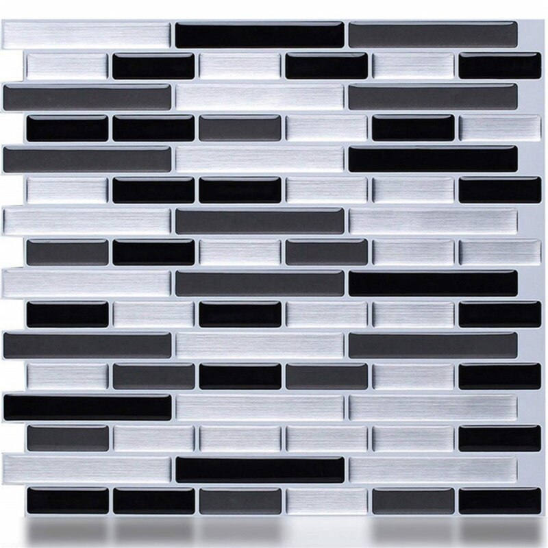 Zelfklevende Mozaïek Tegel Sticker, Keuken Backsplash Badkamer Wandtegel Stickers Decor Waterdichte PVC Tegels Sticker: AA