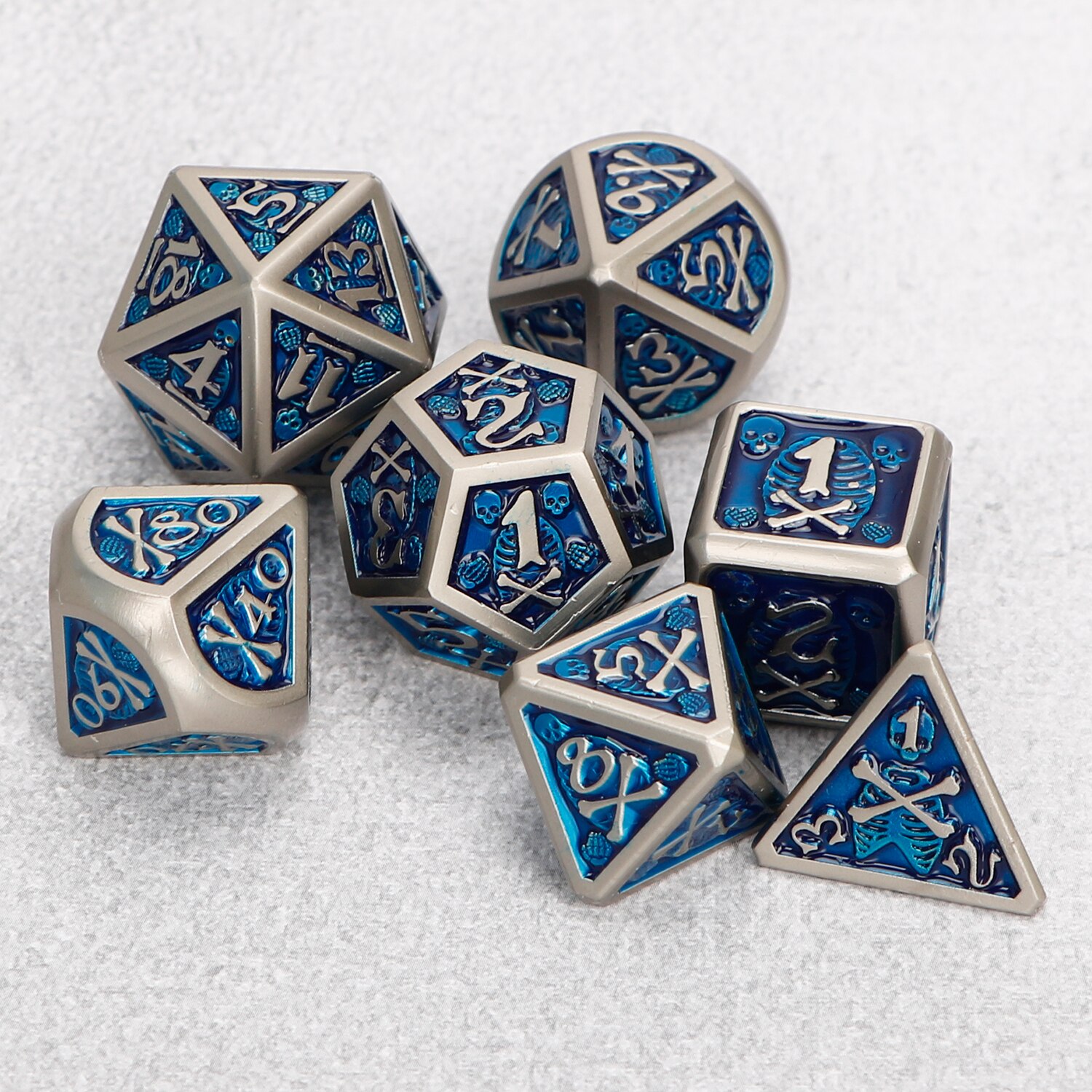 Mdn dés métal mdn jeu de dés solide métal polyèdre D & D dés TRPG jeux jeu de société dés donjon et Dragon d20 mdn dés mdn: TP3