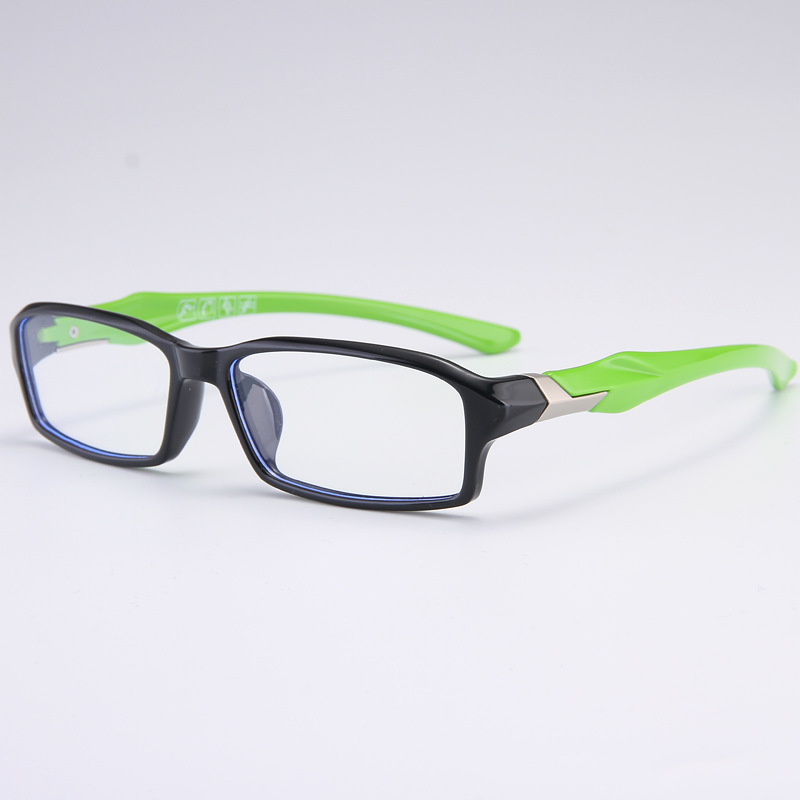 Zerosun Occhiali bianchi Uomo Donna Occhiali sportivi Montatura Uomo Donna TR90 Occhiali per lenti ottiche da prescrizione: giallo