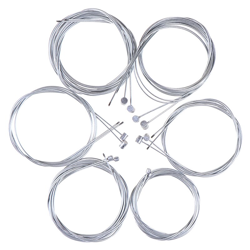 2 stk cykel gear kabel universal mtb landevejscykel cykel indre bremse kabel kerne wire bremse linje kabler tilbehør