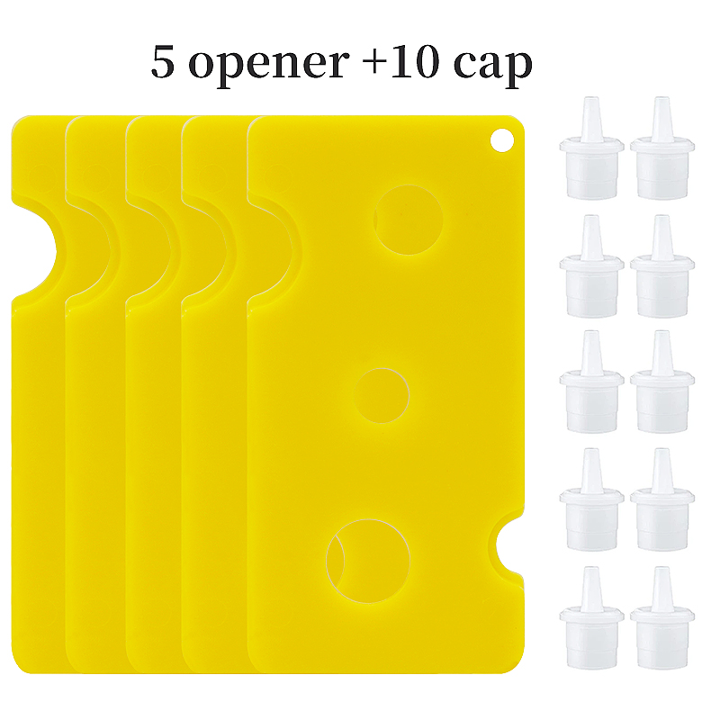 Bottiglia di colla per ciglia tappi di plastica apribottiglie di ricambio testa della bocca della bottiglia uso della colla estesa strumenti di estensione delle ciglia anti-blocco: Viola