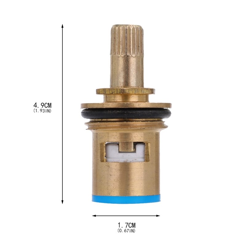 Grifo de reemplazo 1/4 a G1/2 "Disco de cerámica cartucho frío grifo Válvula de G1/2 cobre lleno 20mm de apertura rápida grifo