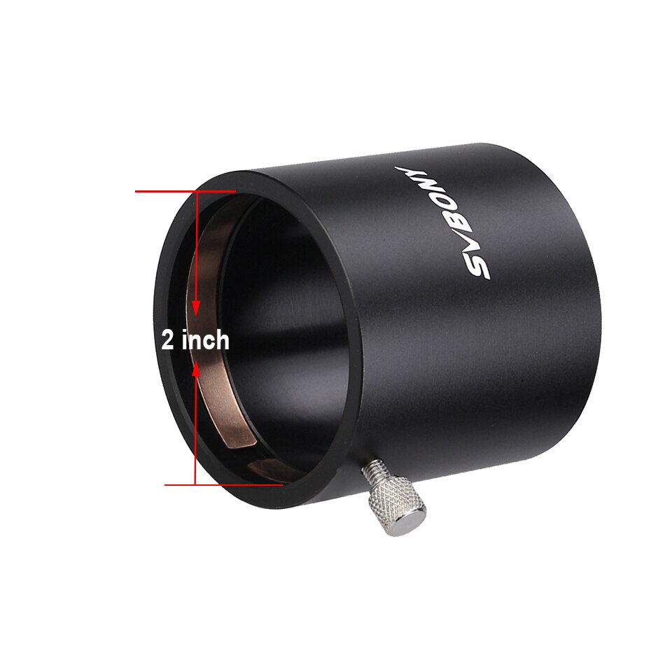 Adaptateur 2 Pouces SCT Pour Télescope Cassegrain - Visual Back En Alliage Aluminium Noir