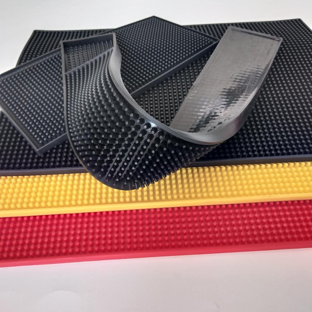 OEM service soft eco-friendly silicone PVC rubber bar mat