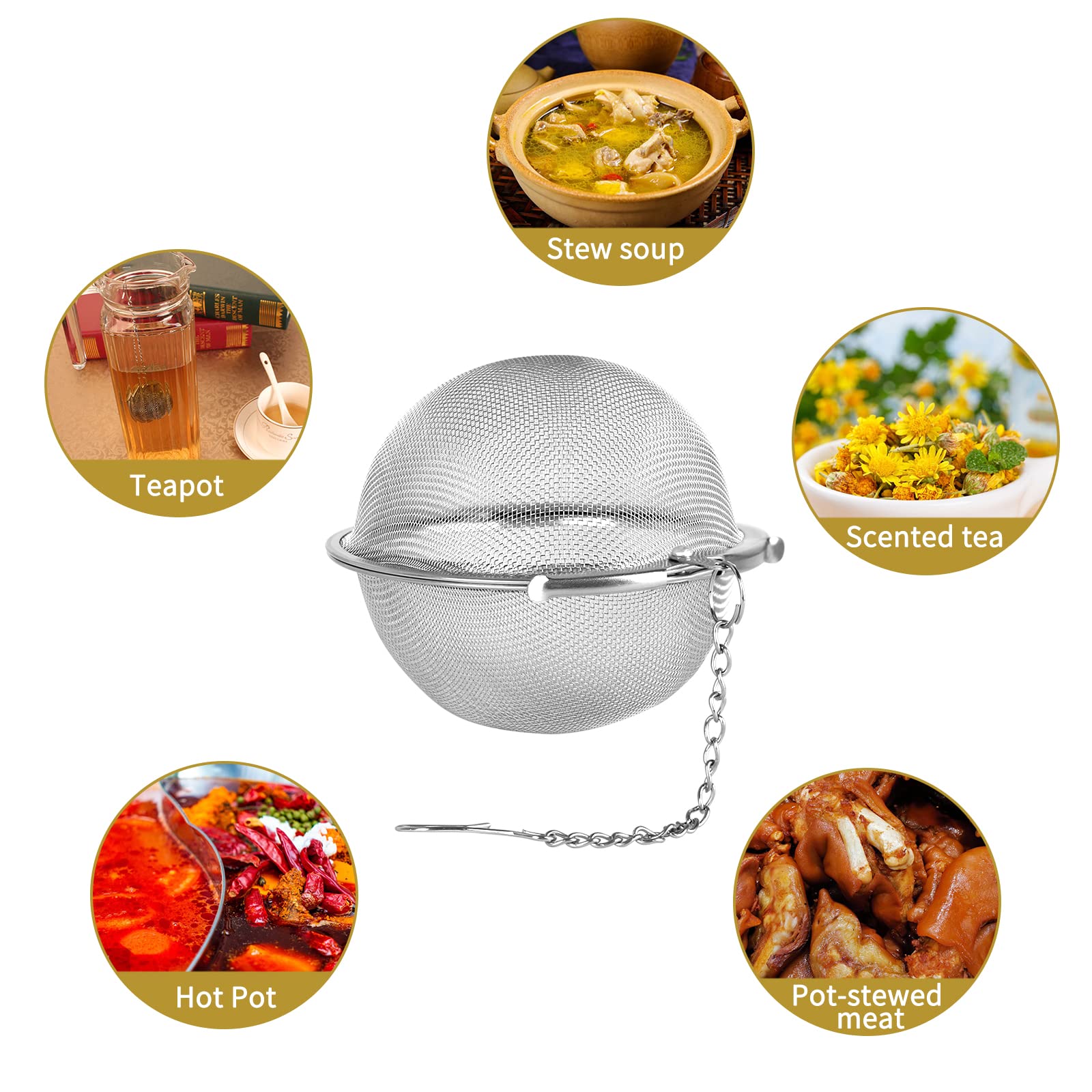 2PCS Mesh Tea Ball Infuser Stainless Steel Leaf Te... – Vicedeal