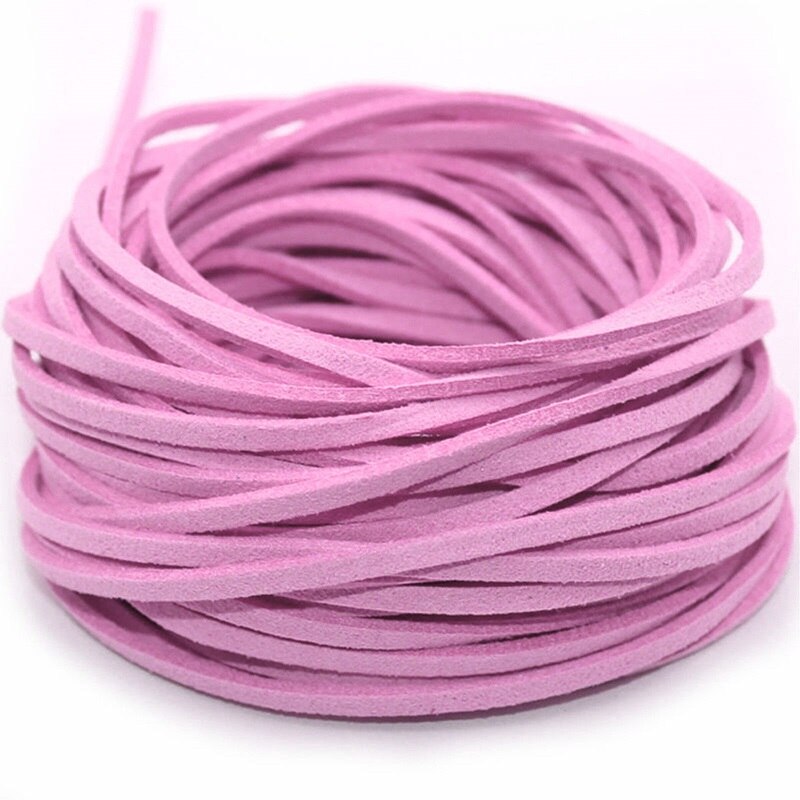 10pcs Suede Flat Leather Cord Bracelet Faux Velvet Cords Necklace Rope Thread String Necklace DIY Jewelry Findings 2C0137