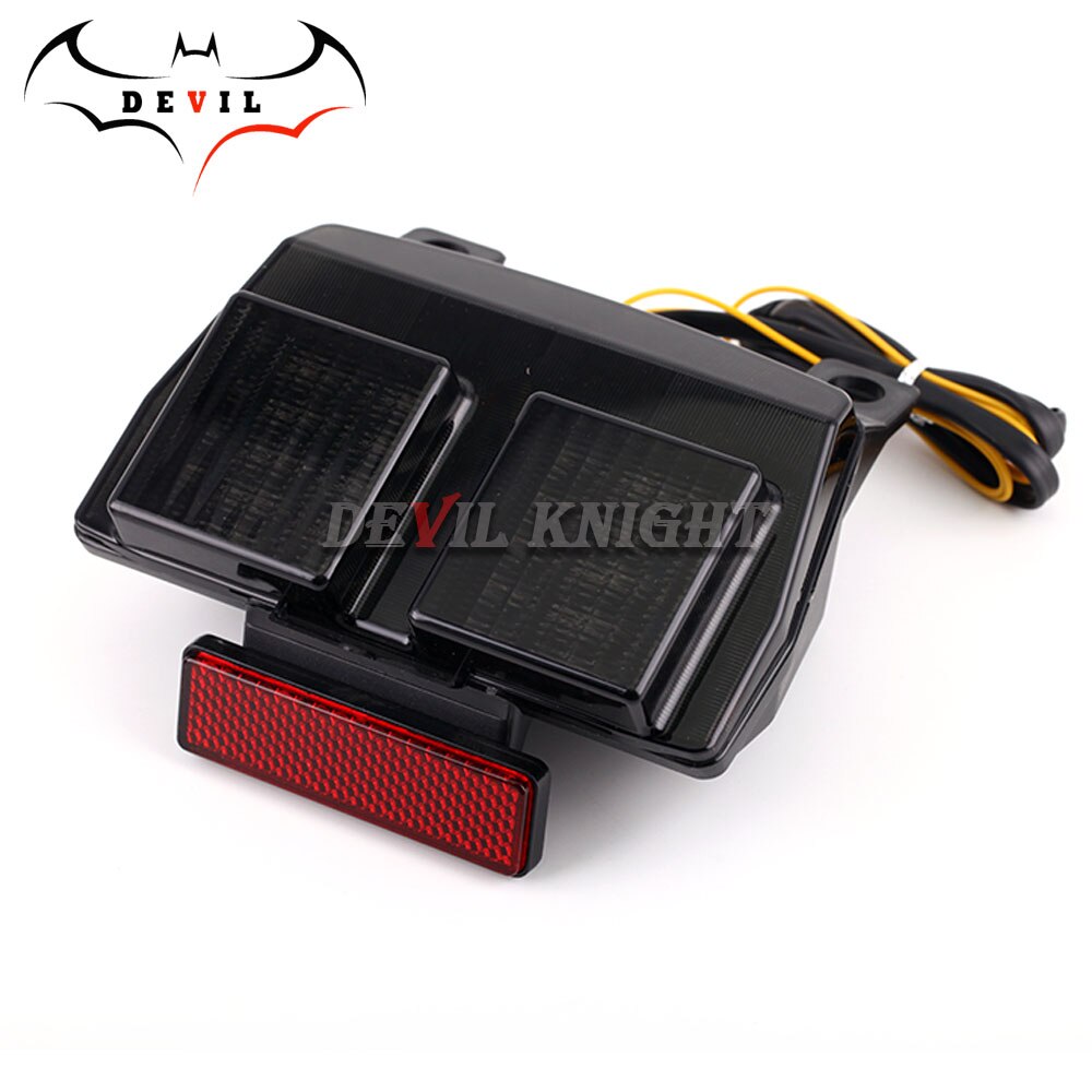 Led-achterlicht Voor Ducati 748 916 996 998 1994-2003 Geïntegreerde Motorfiets Richtingaanwijzer Staart Stop Brake waarschuwing Lamp: smoke 1
