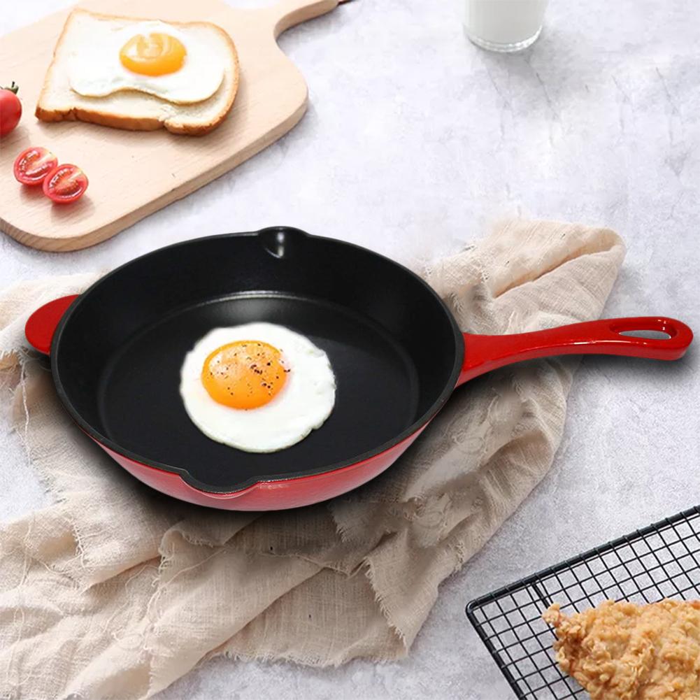 Thick Cast Iron Enamel Round Frying Pan Non-stick Iron Enamel Pot Soup Pot Cast Iron Pot