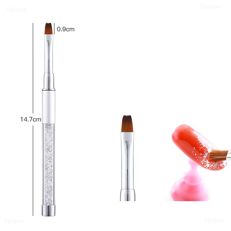 Stylo pour vernis à ongles nail art, lot de 1, dégradé, UV gel, lignes, rayures, grille, outil de manucure, DIY,: No.8