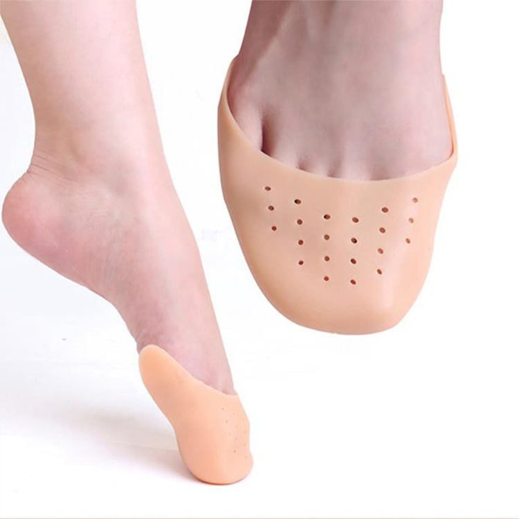 Soletta in gel di silicone avampiede solette per scarpe tacco contralto soletta ortopedica morbida protezione antiscivolo per i piedi cuscini per i piedi sollievo dal dolore: bianca