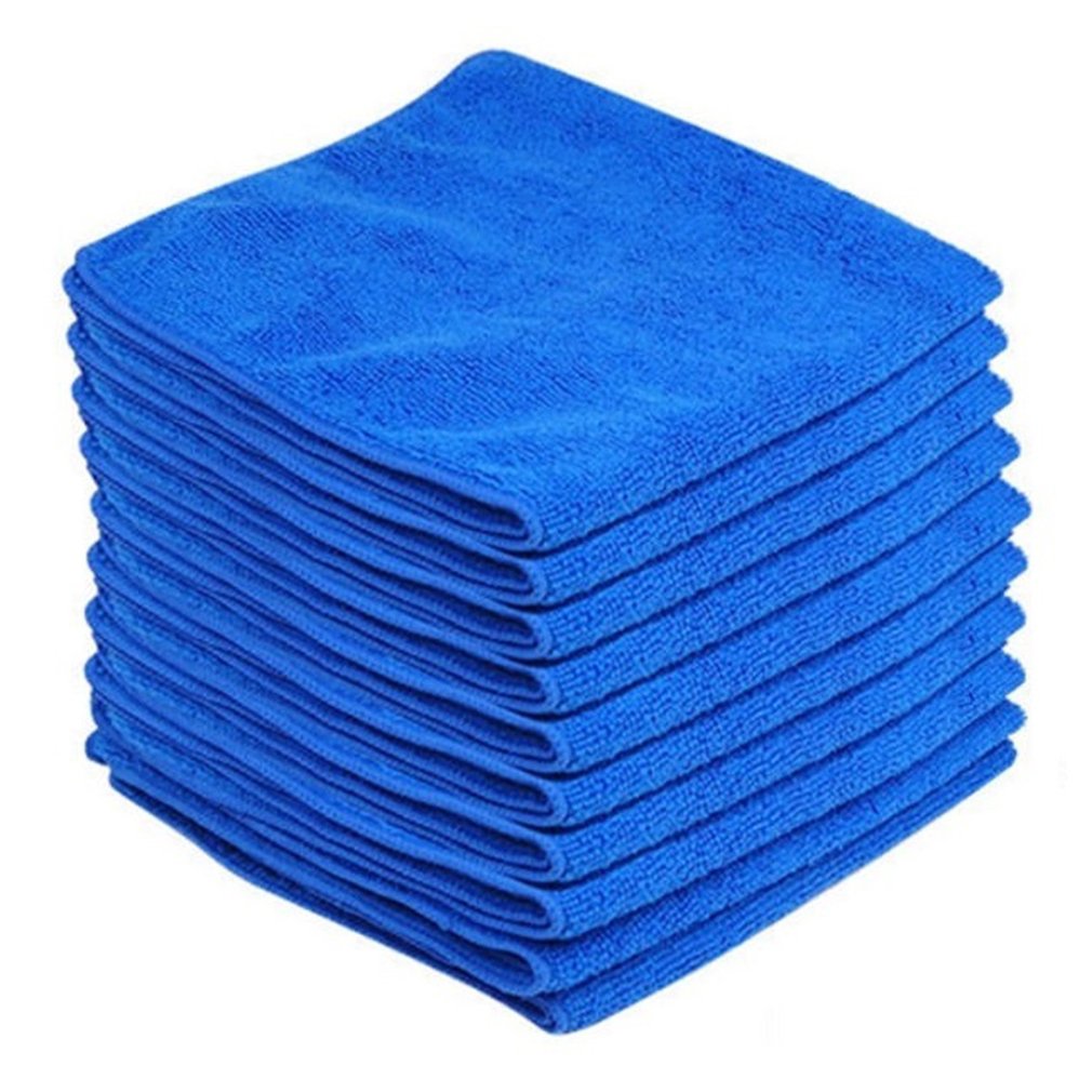 10Pcs Microvezel Car Cleaning Handdoek Voor Auto Motorfiets Wassen Glas Huishouden Reinigingsdoekjes 30X30Cm Washandje handdoek
