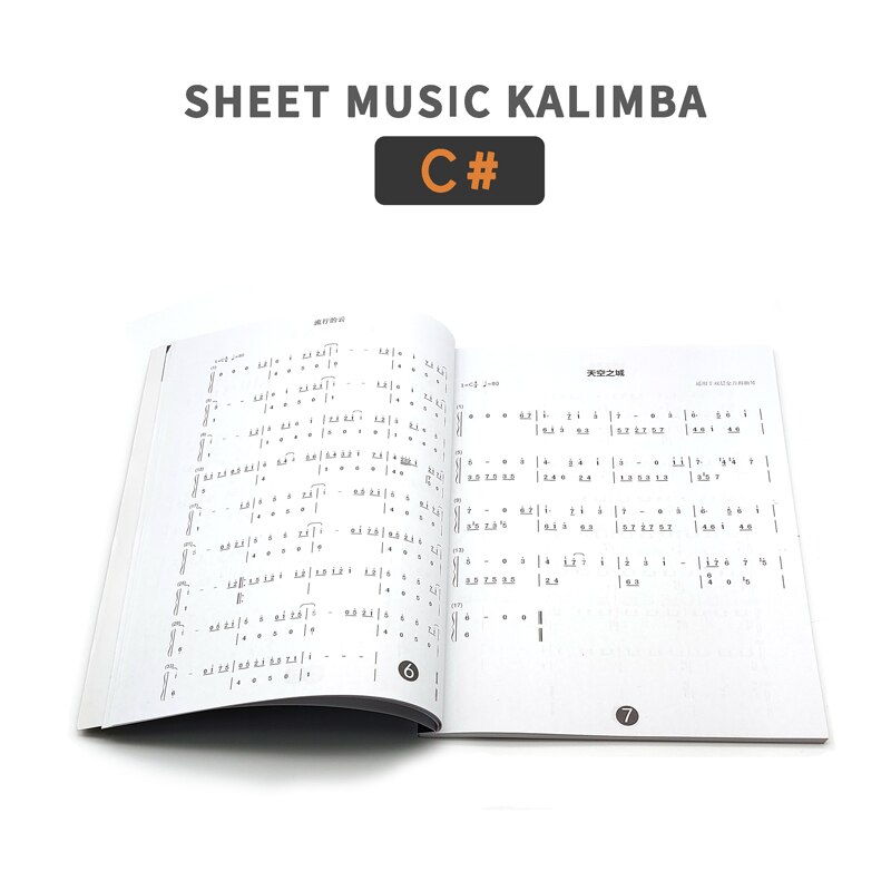 60 Songs Beginner Kalimba Sheet Music For C Chrom Vicedeal