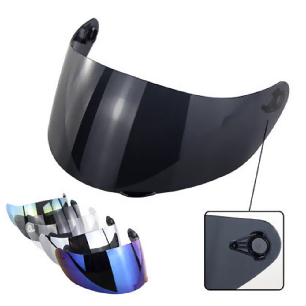 Visière complète de casque de moto, pare-vent, anti-rayures, pour AGV K1 K3SV K5: Brown