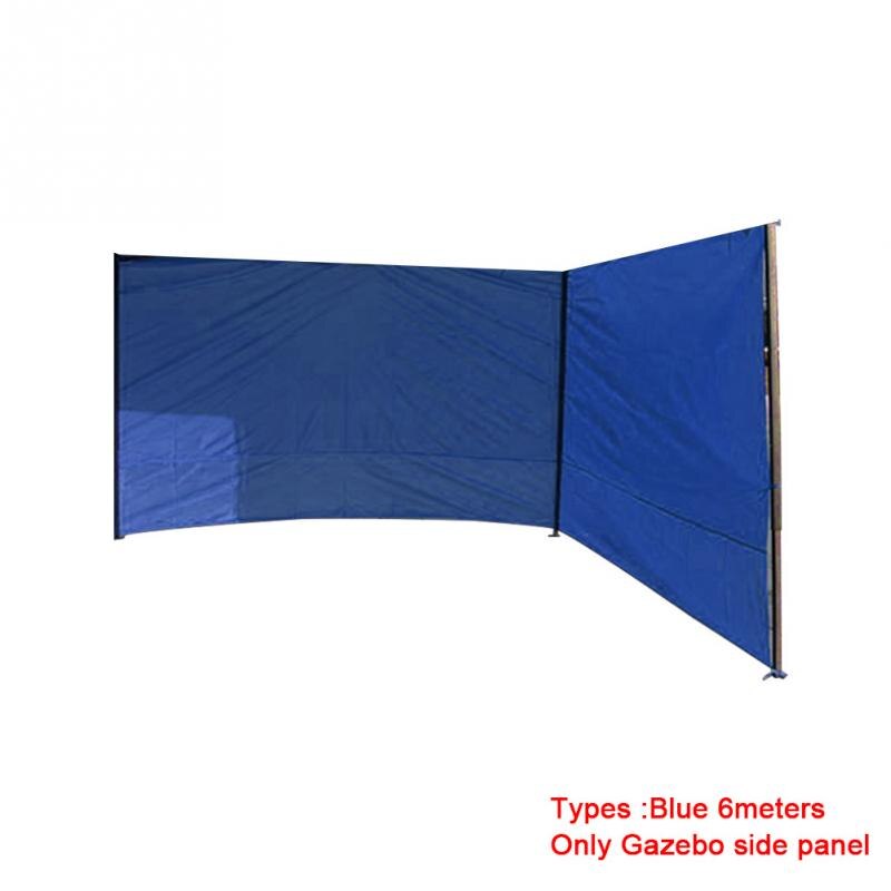 Gazebo Side Panel Accessories Oxford Cloth Portable Folding Windproof Easy Use Outdoor Tent Sidewall Durable Anti-UV Reusable: Blue 6M Types1