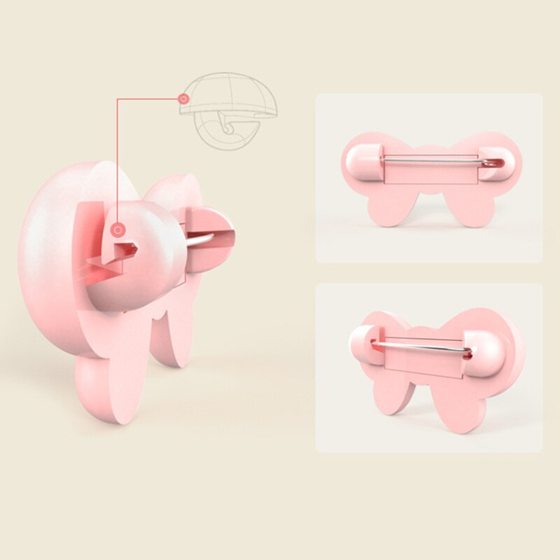 Child Safety Pin Cartoon Cute Bear Love Butterfly Baby Slobber Towel Pin Baby Diapers Protective Equipment Set