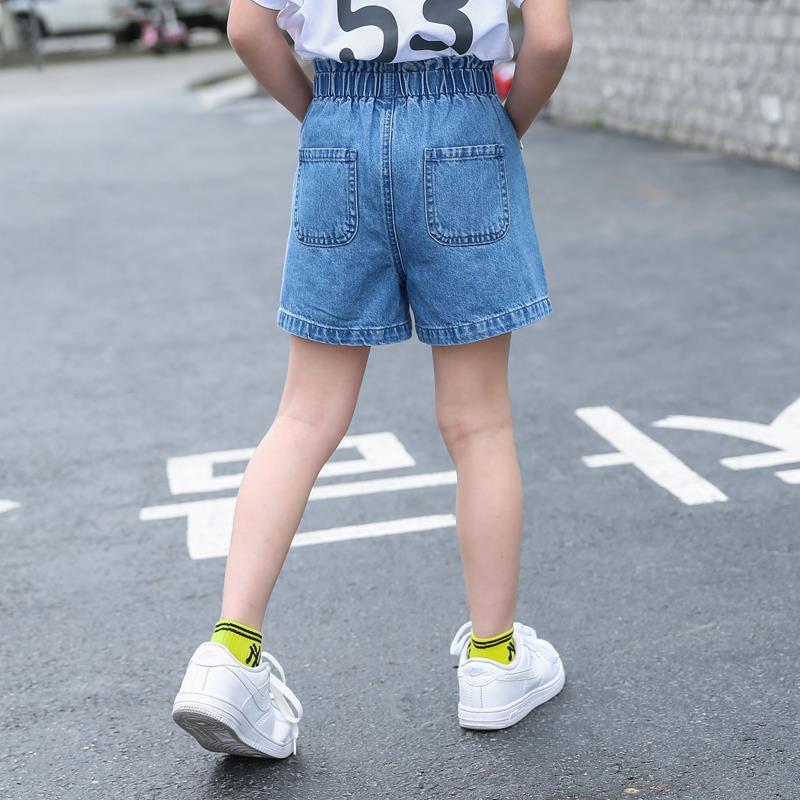 2022 Summer Children Denim Shorts Cotton Kids Girls ShortShorts For Girls Kids Casual Jeans Shorts 4 6 8 10 12 14 Yers