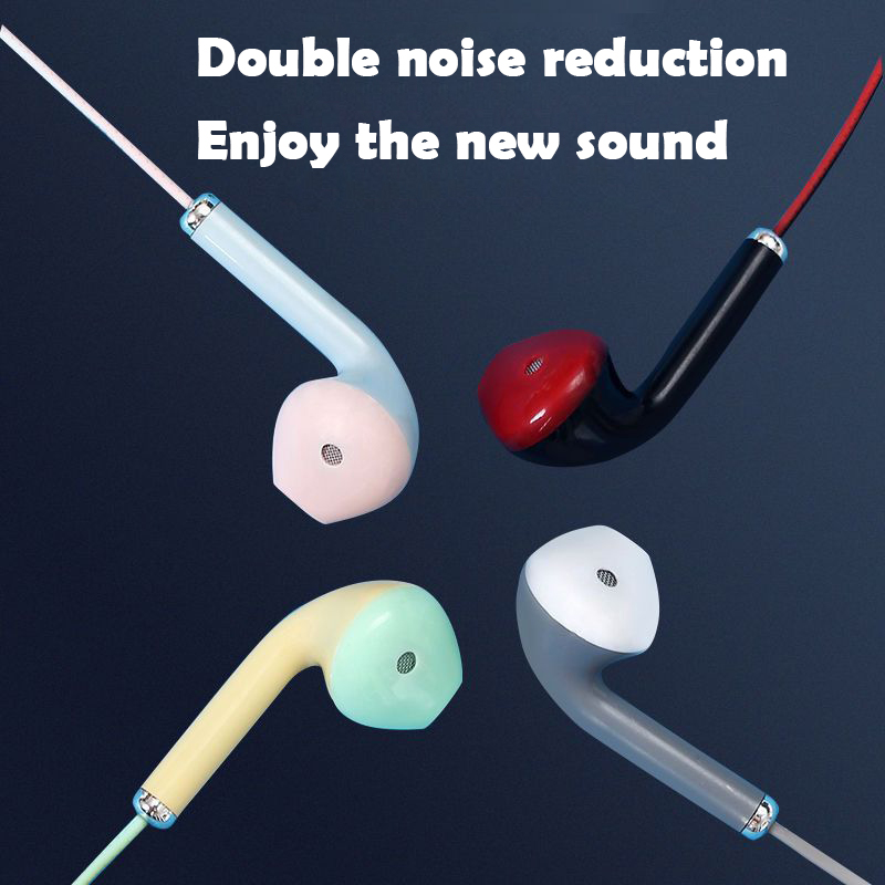 Drut słuchawki Stereo 3.5MM słuchawki douszne Running Music Game słuchawki redukowanie hałasu na telefon komórkowy PC PAD Laptop z mikrofonem