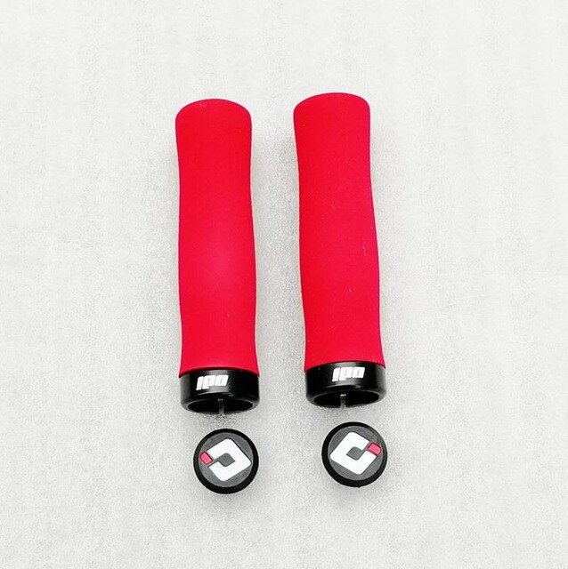 ODI mountainbike fietsstuur handvat antislip schokdemper MTB bike balance fietsstuur spons grip: Rood