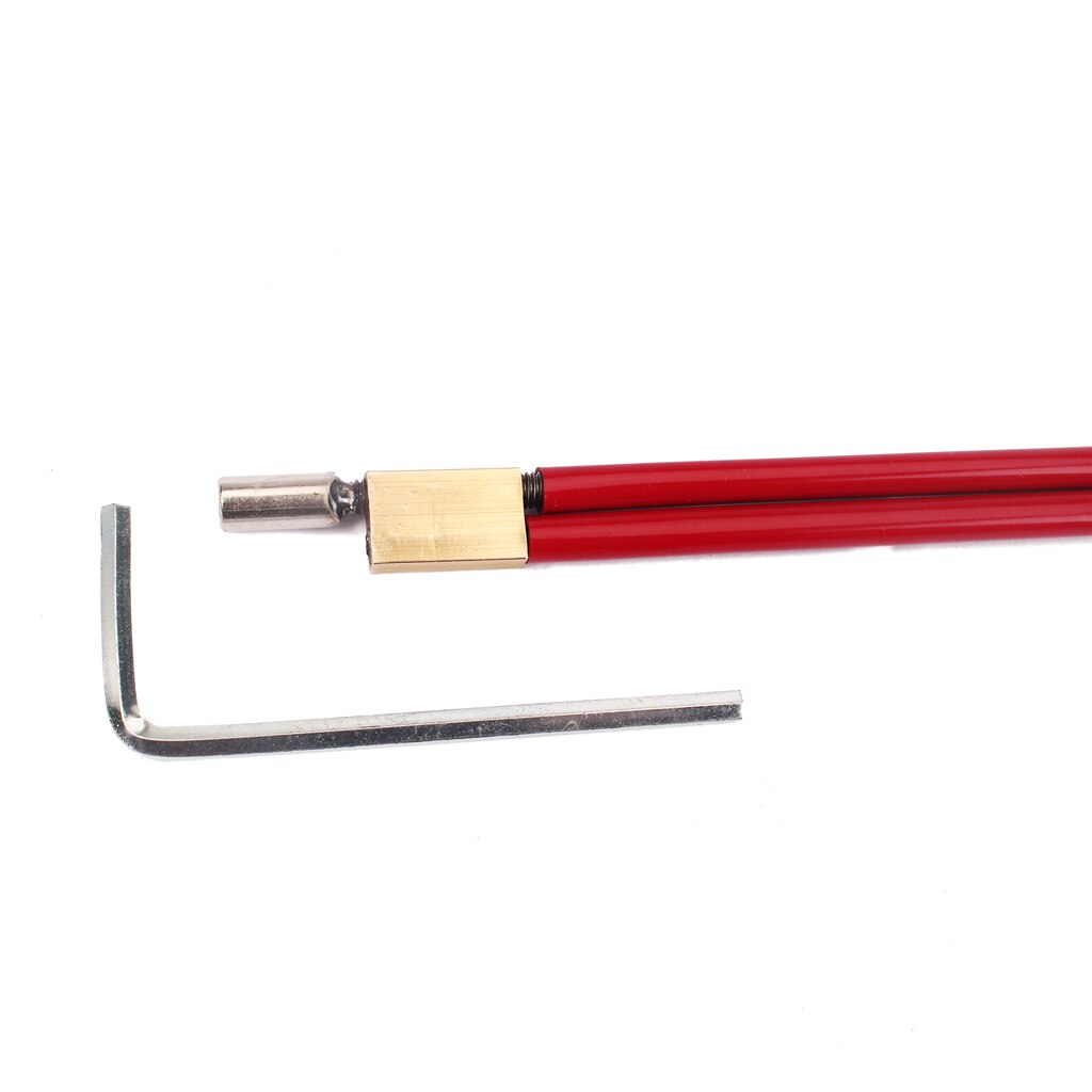 Double tige de guitare basse rouge, réglage à 2 voies avec une longueur de 610mm