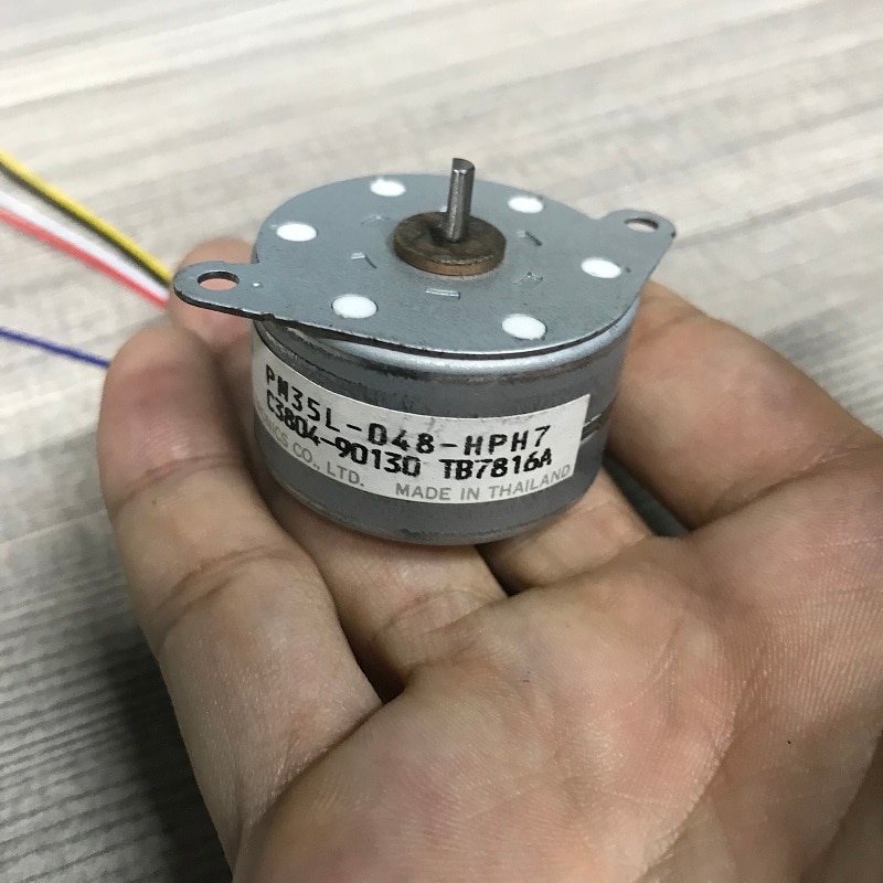 Minebea NMB PM35L-048-HPH7 Stepping Motor Micro 35mm 4-phase 5-wire DC 5V Stepper Electric Motor 7.5deg/step 18 Teeth Gear
