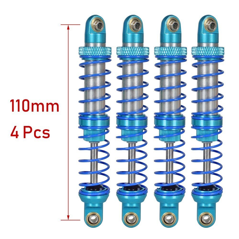 Öl Einstellbare 80mm 90mm 100mm 110mm 120mm Metall Stoßdämpfer Dämpfer Für 1/10 Rc Auto teile Lkw Crawler Axial Scx10 Trx4 D90: 110mm 4pcs