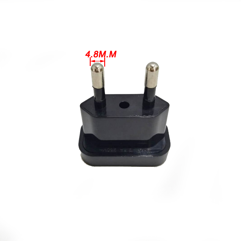Adaptateur de voyage Portable chargeur prise d'alimentation nous CN JP prise à 2Pin ue prise 4.8mm corée prise électrique