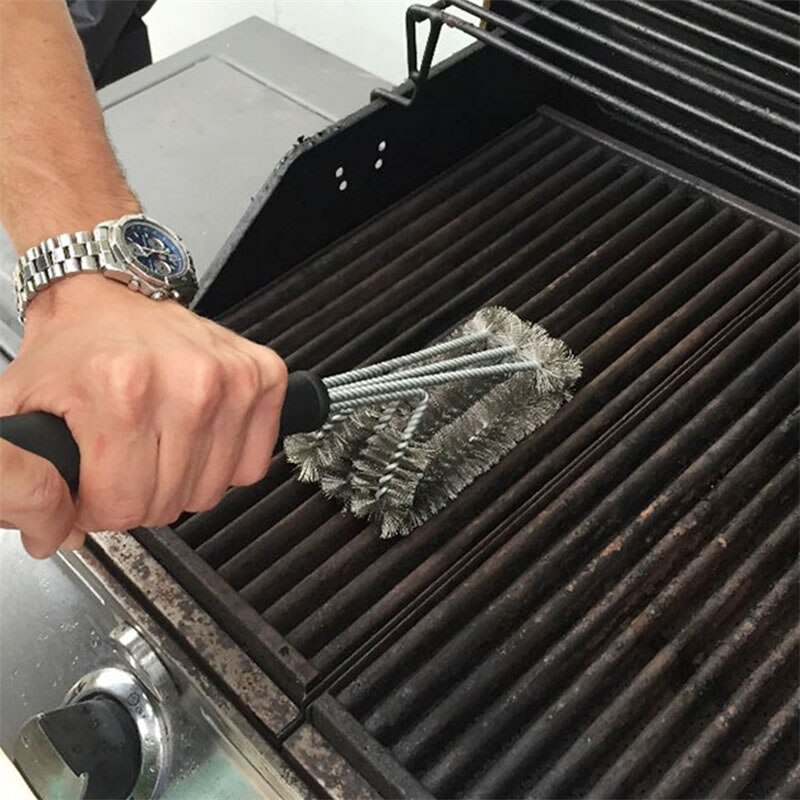 Upspirit-Parrilla de alambre de 18 pulgadas, cepillo para parrilla, raspador de limpieza para parrilla, cepillos para parrillas, limpiador, accesorios para barbacoa, herramientas de cocina