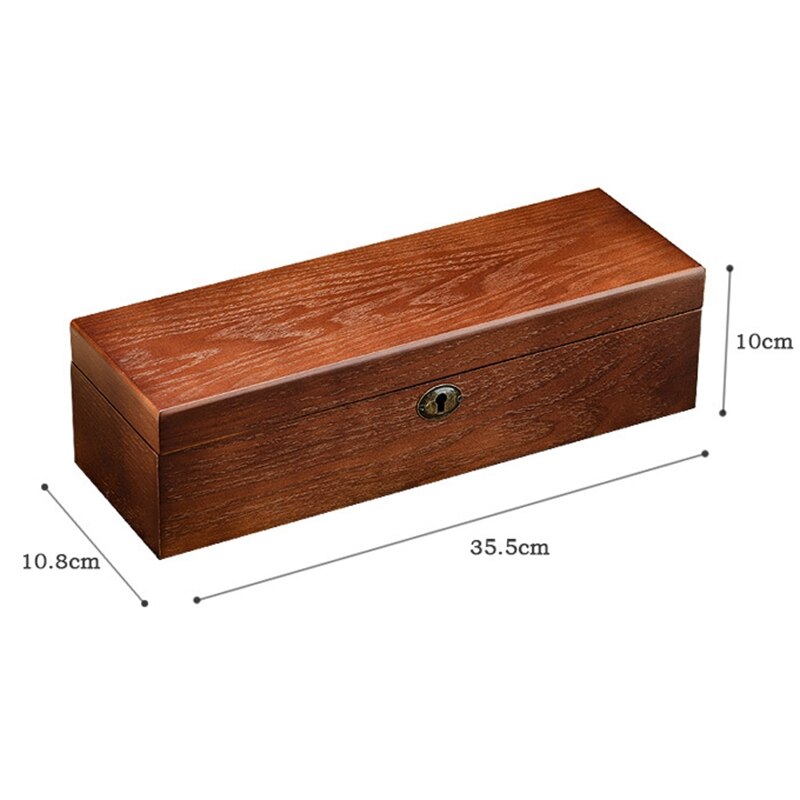 Caja de reloj de madera de lujo caja soporte reloj para Relojes Joyería superior organizador caja rejillas reloj organizador
