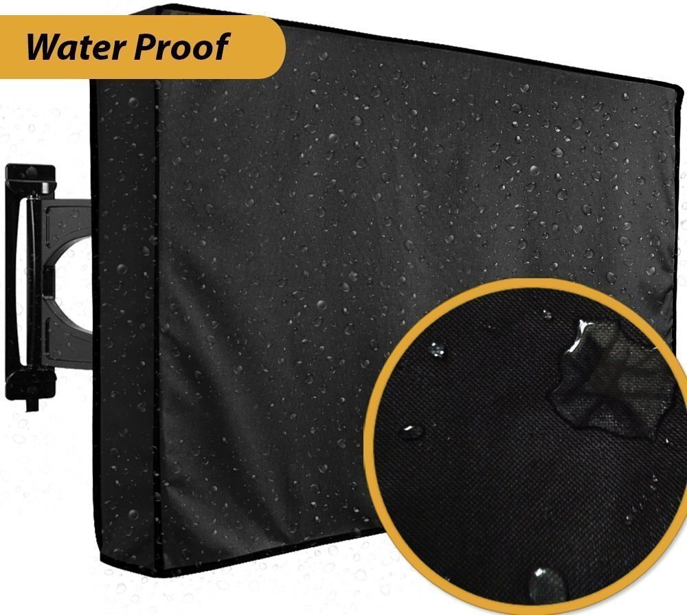 Outdoor Waterproof Dustproof TV Cover Oxford Black Television Garden Patio Furniture Case