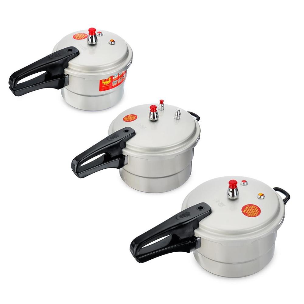 3/4/6.3L Pressure Cooker Sets Double Bottom Household Kitchen Pressure Cooker Beans Meats Vegetables Soups Cooking Tools