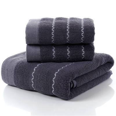 Juego de 3 toallas de playa de baño verde de bambú más gruesas para adultos, toallas deportivas para cara y mano, baño de 35cm x 75cm x 2 uds. Y 70cm x 140cm x 1 Uds.: 31 #
