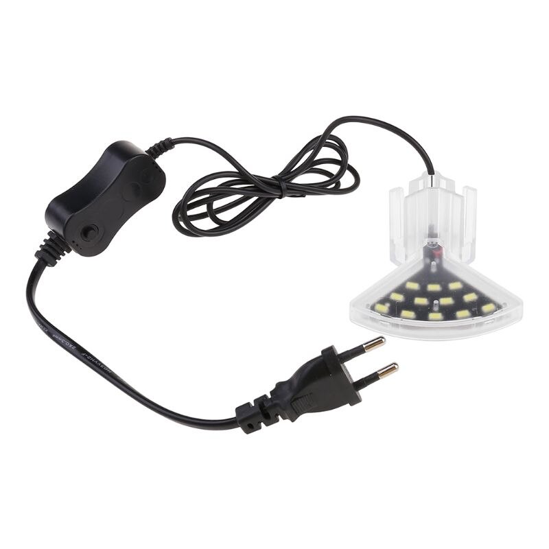Eu 100-240V Led Clip-On Aquarium Aquarium Verlichting Lamp Wit Licht