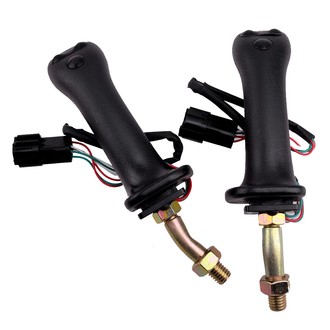 2Pcs Links &amp; Rechts 3 Tasten Bagger Joystick Griff Fit Für Doosan DH DX150 215 225 300 370-9C Zubehör