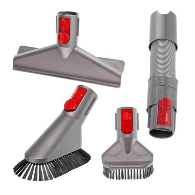 4 pakke tilbehør værktøjssæt til dyson  v7 v8 v10 v11,  hurtig frigivelse reservedele til rengøring i hjemmet og bilen: Default Title