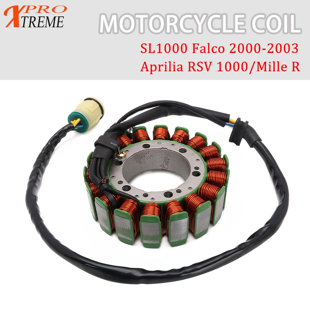 Motorfiets Magneto Generator Dynamo Motor Stator Opladen Coil Voor Aprilia SL1000 Falco Sl 1000 2000-2003 Rsv 1000 Mille R