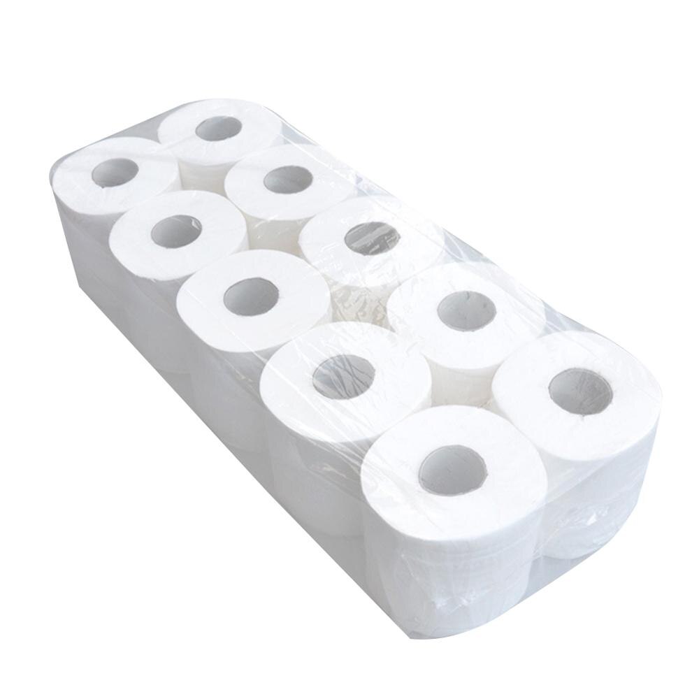 12 Roll Houtpulp Toiletpapier Handdoek 5 Lagen Reliëf Food Grade Geen Core Tissue