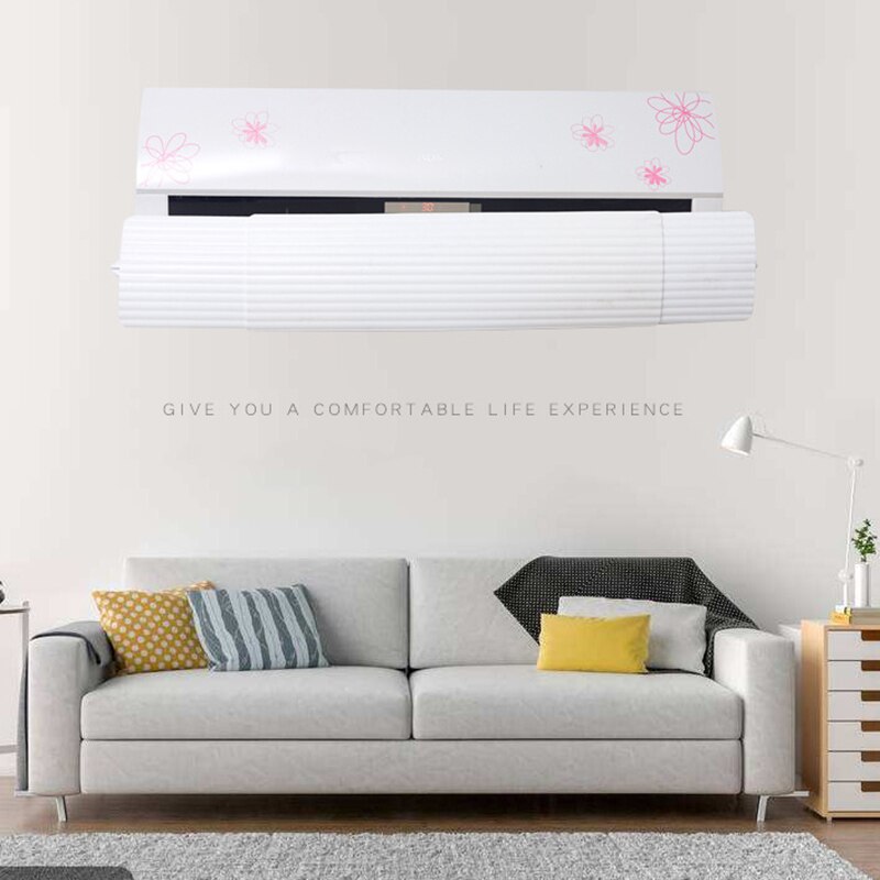 Adjustable Air Conditioner Deflector Telescopic Air Outlet Wind Shield for Home LXY9