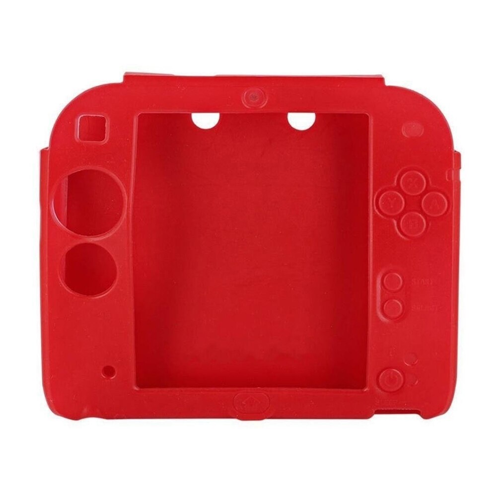 Custodia laterale in Silicone per custodia completa 2DS custodia in Gel di gomma custodia in pelle custodia per accessori 2DS: Red