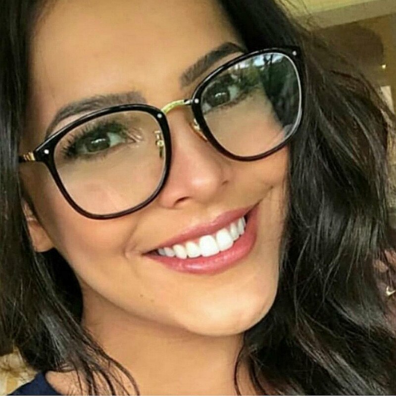 Oval Glasses Frame Women Vintage Myopia Eyeglasses Frames Clear Lens Eye Glasses Frame for Men Optical Spectacle Frame