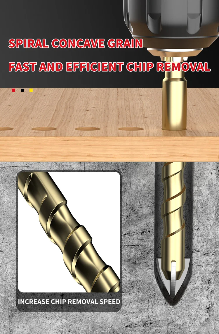 1 Stuks 3-12 Mm Cross Hexagon Tegel Boor Multifunctionele Vierkantige Boren Tool Beton Gat Opener Cross tegel Boor
