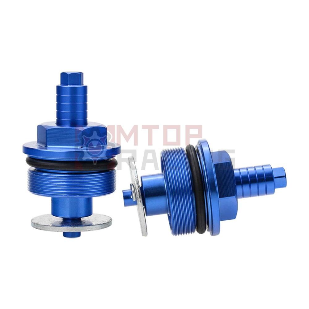 Preload Fork Caps For Yamaha FZX250 ZEAL SRV250 TDR125 38mm Hexagonal Adjustable Fork Bolts Black Silver Blue