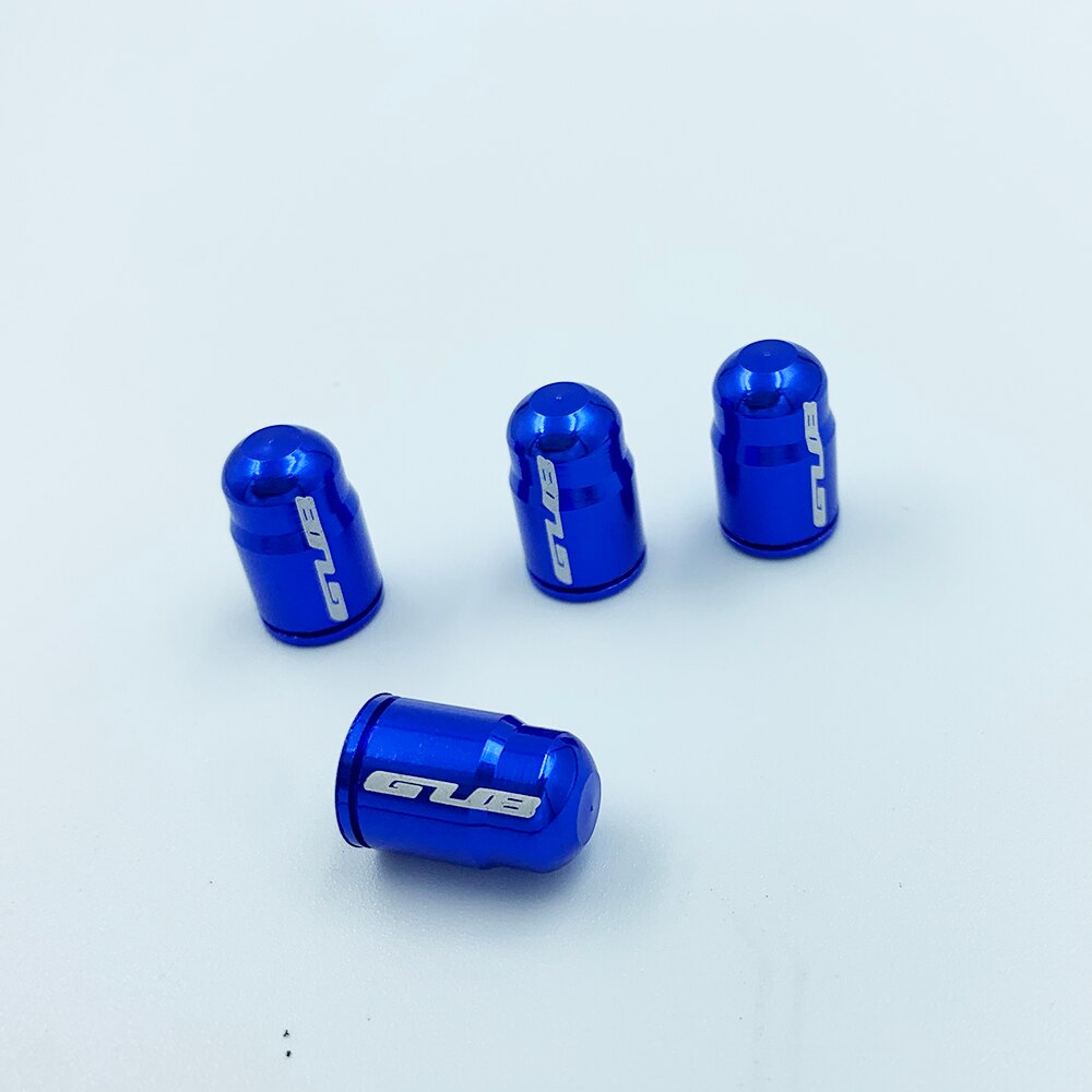 2Pc Aluminium Fiets Tire Valve Cap Ultralight Weg Mountainbike Band Cap Schrader/Presta Ventiel Protector Mtb accessoires: S-BLOE