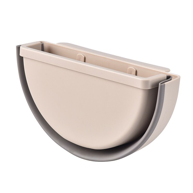 Klapp Mülleimer Küche Schrank Hängen Mülleimer Zauberstab Papierkorb für Schlecht Auto Wc Papierkorb Reinigung Werkzeuge: Beige