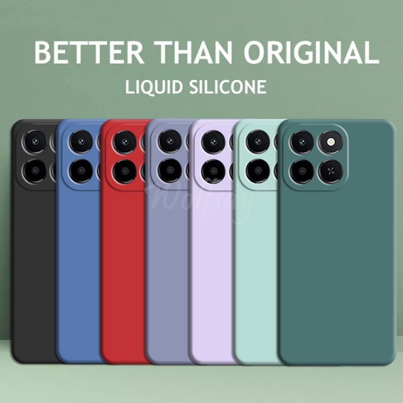 For Honor X6C Case Liquid Silicone Plain Rubber TPU Funda Cover Honor X6C Case Phone Protector Cover Honor X6C Case